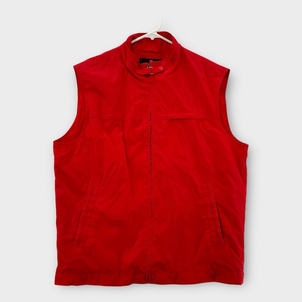 Vintage Tonino‎ Lamborghini Vest Mens XL Red Lightweight Softshell